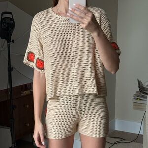 Elan crochet set - tan